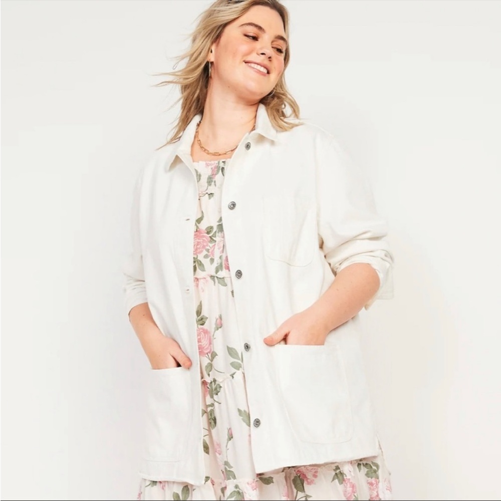 Oversized workwear shacket